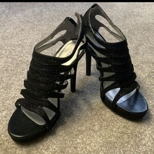Chinese Laundry Black Strappy Heels